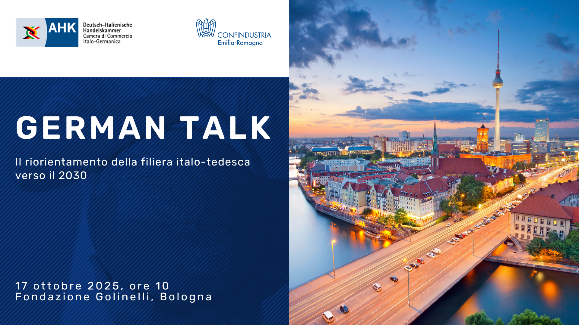 Il riorientamento della filiera italo-tedesca verso il 2030: evento di sistema