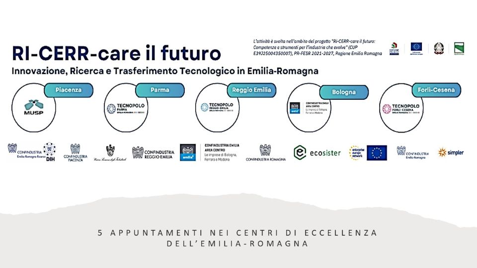 Parte da Reggio Emilia il 5 maggio il Roadshow per conoscere i risultati del progetto Ecosister per la Transizione Ecologica 