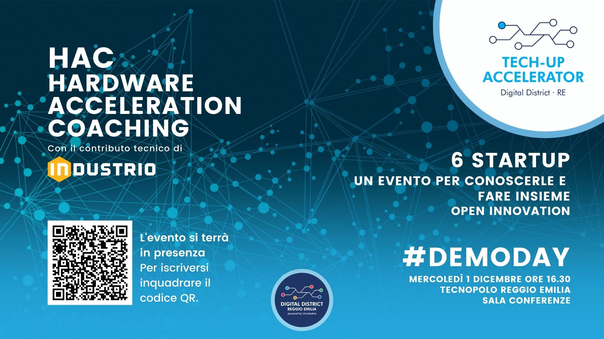 DemoDay di HAC, il primo programma di Accelerazione di Tech-Up Accelerator