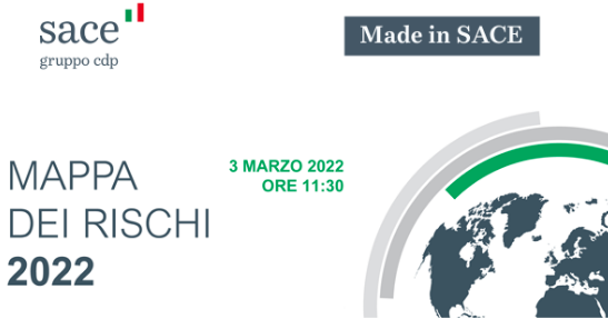 Risk Map 2022 di SACE: evento di presentazione - 3 marzo 2022 ore 11.30