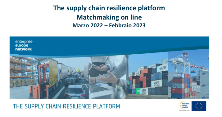 Piattaforma online (gratuita)  per la resilienza della catena di fornitura delle imprese promossa dalla Rete Enterprise Europe Network