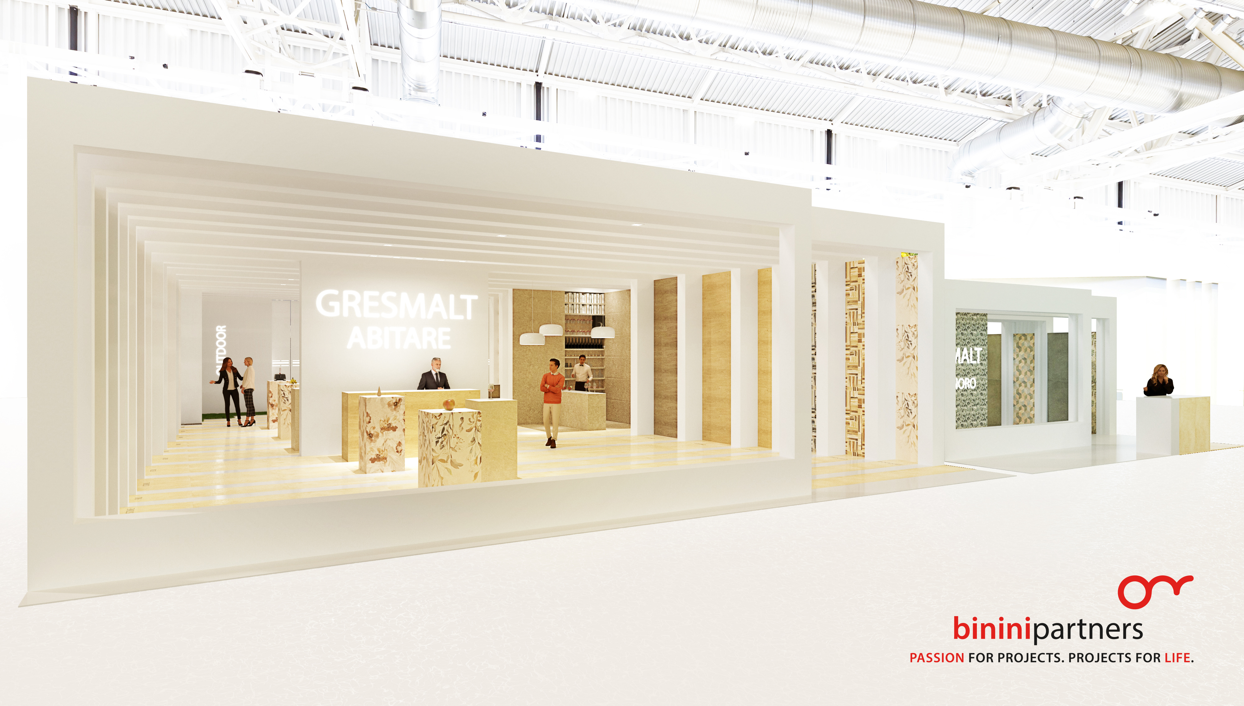 Binini Partners firma gli stand del Gruppo Ceramiche Gresmalt