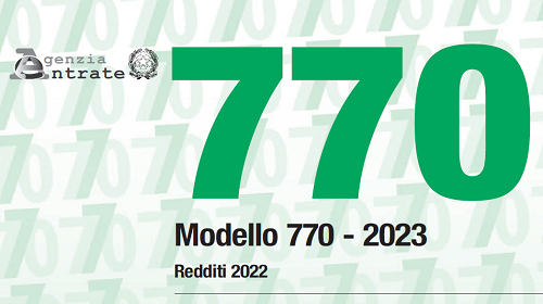 Imposte dirette – Modello 770/2023 – Dichiarazione dei sostituti d’imposta 2022