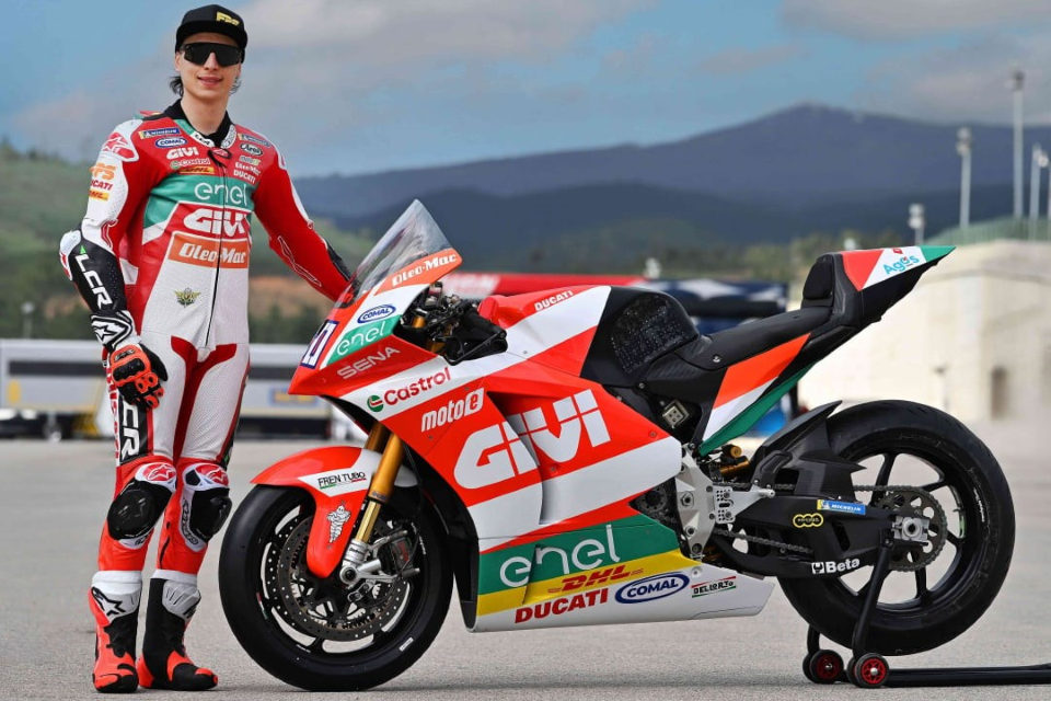 MotoE, Emak torna in pista con l’LCR E-Team:  Oleo-Mac ed Efco sono sponsor di Mattia Casadei ed Eric Granado