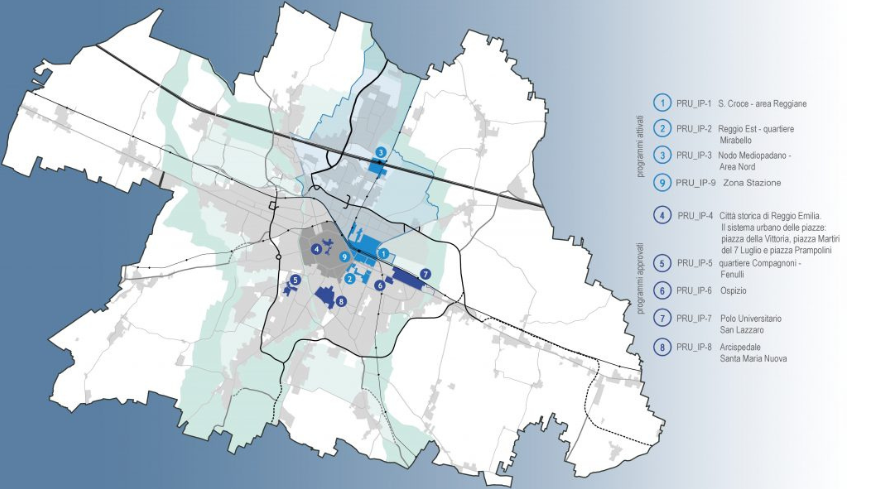 Comune di Reggio Emilia – Piano Urbanistico Generale – avviso pubblico per Accordi operativi