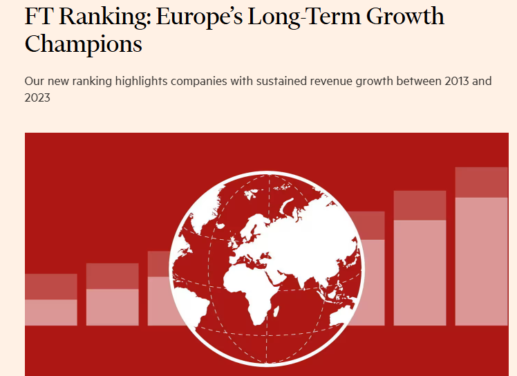 Webranking tra i “Europe’s Long-Term Growth Champions 2025” del Financial Time