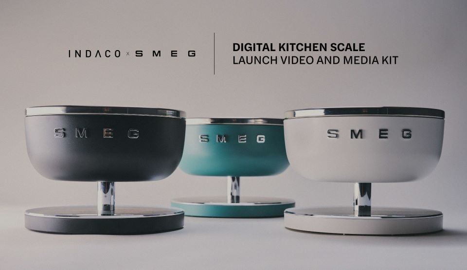 Indaco firma i video di lancio e i media kit delle nuove bilance Smeg